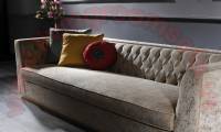 luxury sofa design velvet fabric and quilting works rounded and square pillows