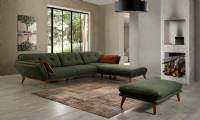 modern corner sofa L shaped sectional corner sofa with pouf