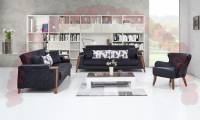 modern dark gray sofa set living room design