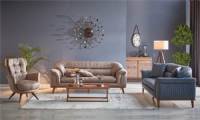 Modern Leather Sofa Set Luxury Living room designs