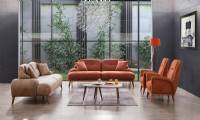 modern leather sofa set modern living room ideas with brown fabrics