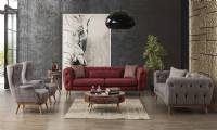 Modern Luxury Sofa Set Contemporary Leather Italian Sofa