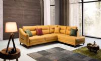 Modern yellow L spahe sectional sofa small spaces small modern sectionals