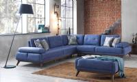 New Style Modern Corner Sofa with beds and pouf