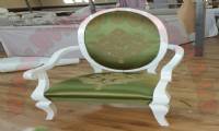 Princess Chair White and Green Elegant Chair Design