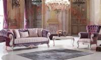 purple chesterfield sofa set luxury living room