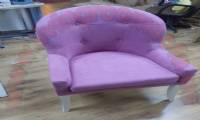 Purple modern chair design quilted fabric