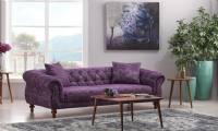 Purple Modern Couch Modern sofa Small space sofas