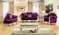 Purple velvet classic sofa design fabulous living room