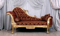 Queen Maria chaise lounge classical curved and carved