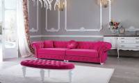 Red velvet chesterfield sofa Luxury of Los Angeles