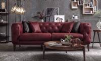 Sliced Leather Sofa New Modern style luxury living room sofa