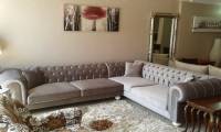 Small size luxury chesterfield corner sofa for small spaces