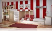 Twin Teenage Bedroom Design Modern Style Boys or Girls