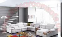 white modern sectional sofa design elegant living room