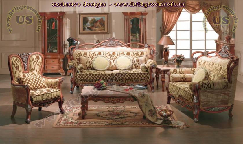 traditional living room sets elegant classical sofa