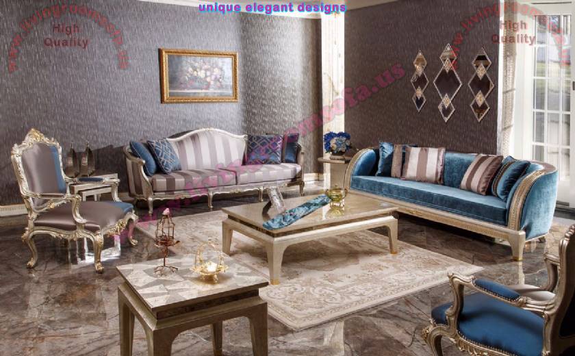 Veyron Art Deco Classical Sofa Set Luxury interiors