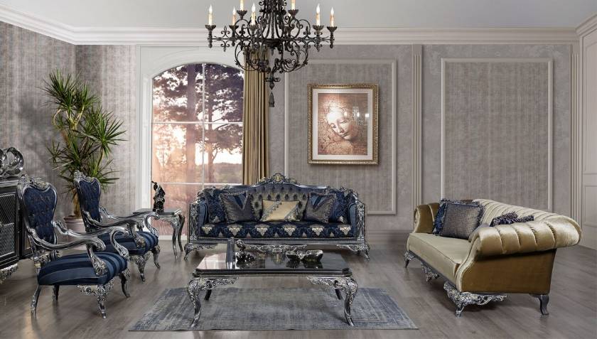 VIctorian Luxury Sofa Set Elegant Luxurious Living Room Set VIctorian Luxury Sofa Set Elegant Luxurious Living Room Set