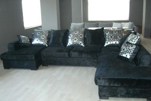 Velvet Corner Sofa, Look Good on Living Rooms