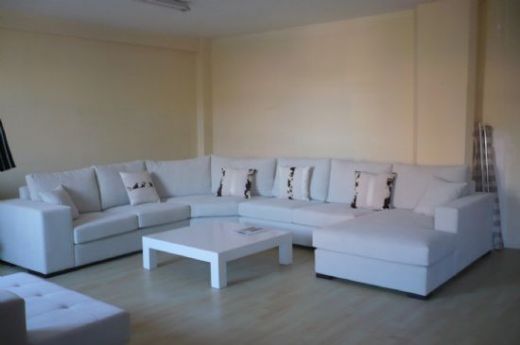 White Leather Corner Sofa - Living Room Sofa and Corner Sofa