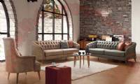 Tiny Chesterfield Sofa Set Modern Luxury Designs for Living Room