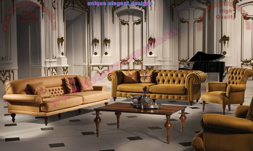 Trump Luxury Living Room Sofa Leather Boutique Handwork