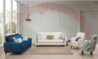 Elegant Design Modern White and Blue Sofa Elegant Living Room Sofa