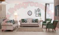 Quilted Sofa Modern Design Spacious Colors
