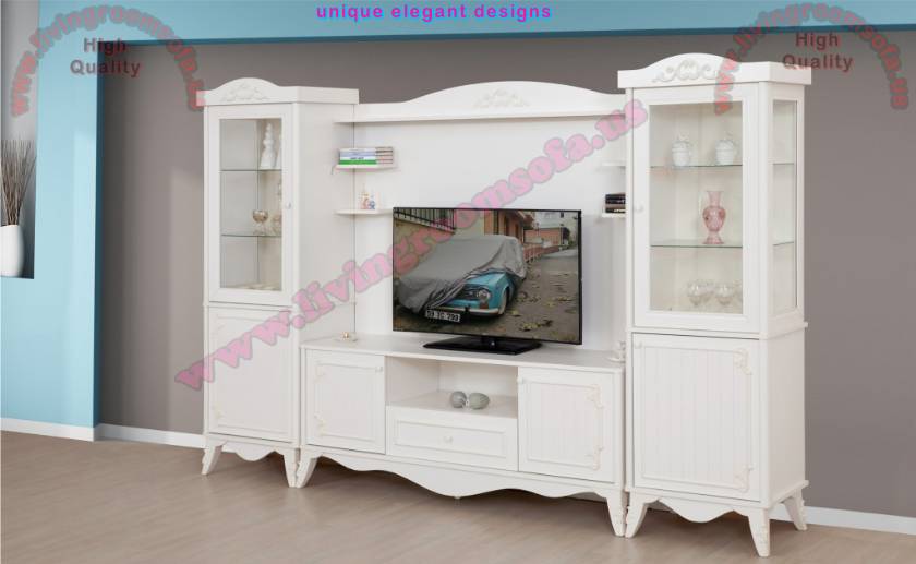 White Tall Tv Stand Design Ideas