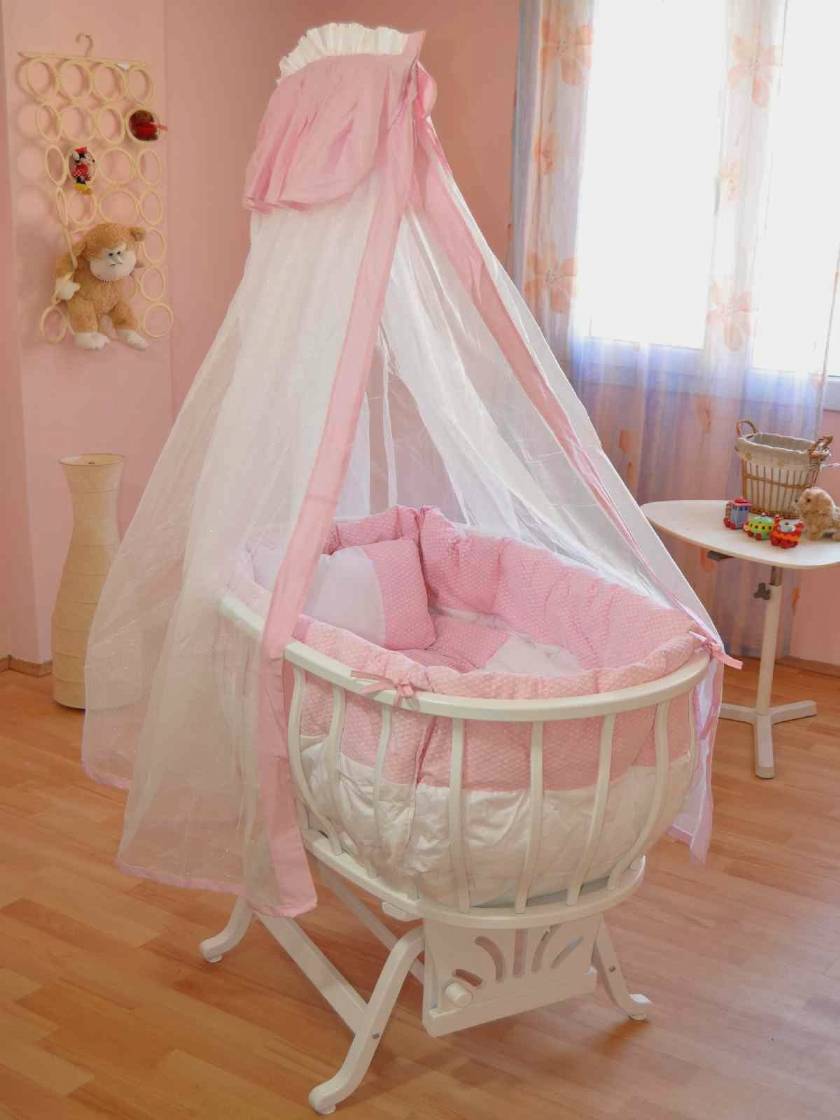 wooden cradle for newborn baby