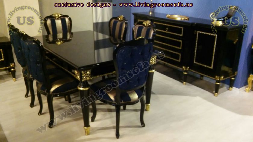 Classical Dining Room Furniture Black Design