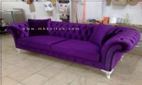 Purple Velvet Chesterfield Sofa American