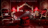 amazing carved bedroom furniture red classic