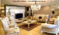 avantgarde sofa set and tv unit for living room