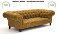 beautiful yellow chesterfield design