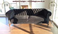 black chesterfield couch classical design ideas