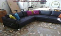 black modern corner sofa design