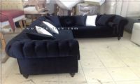 black velvet chesterfield sofa
