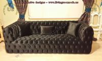 black velvet chesterfield sofa modern design