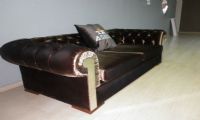 brown chesterfield sofa