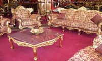 carved wooden classic sofa set living room design