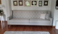 gray fabric sofa design