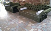 green velvet chesterfield couches