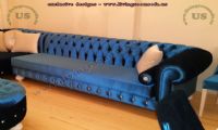 handmade chesterfield sofa blue design