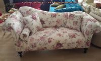 loveseat for girls flower patterned