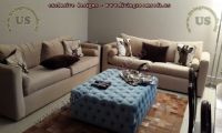 modern fabric sofa set living room design