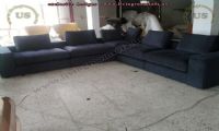 modern sectional sofas black l shaped design idea