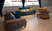 modern sofa sets with ottoman, living room design