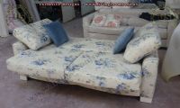 modern sofabed floral fabric design