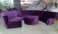 rounded chesterfield sofa design idea purple